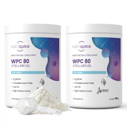 Zestaw Odżywka Białko nutrispace WPC 80 100% Naturalna 2x 385g