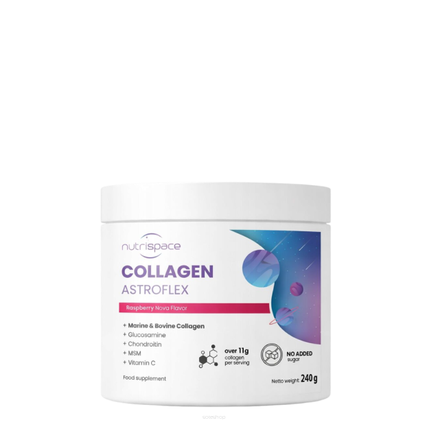 Kolagen na Stawy Truskawkowy 240g Proszek Regeneracja nutrispace Astroflex