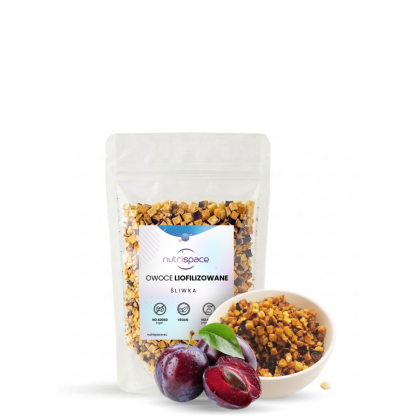 Ĺšliwka Liofilizowana Grys 100% Naturalna nutrispace 100g