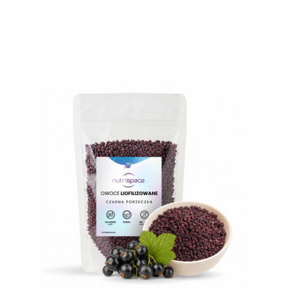 Czarna Porzeczka Liofilizowana Grys 100% Naturalna nutrispace 100g
